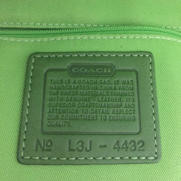 Coach Bags Authentic Coach Canvas Bag Wleather Trim Poshmark